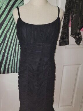Suzanne Somers Gorgeous Black Ruched Dress